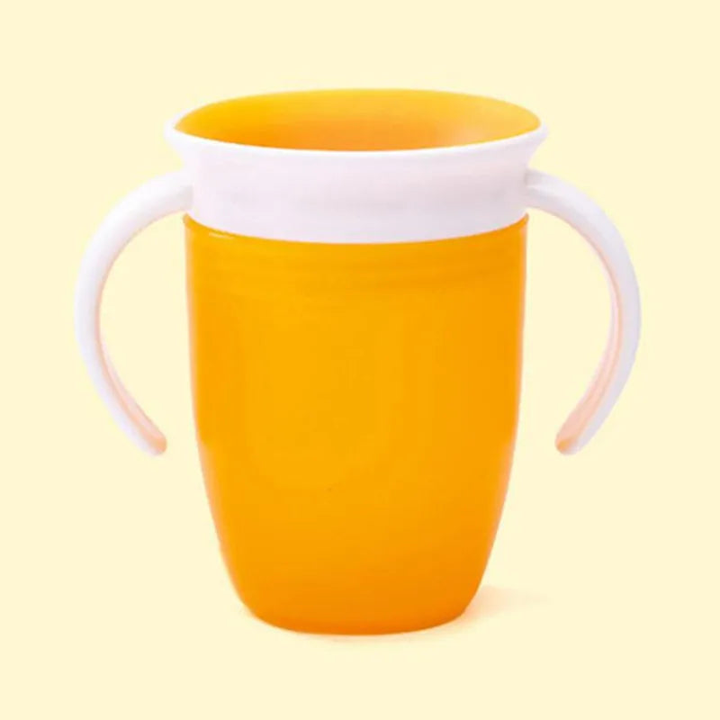 360 degree rotating baby drinking cup with handle (Prevents spillage)