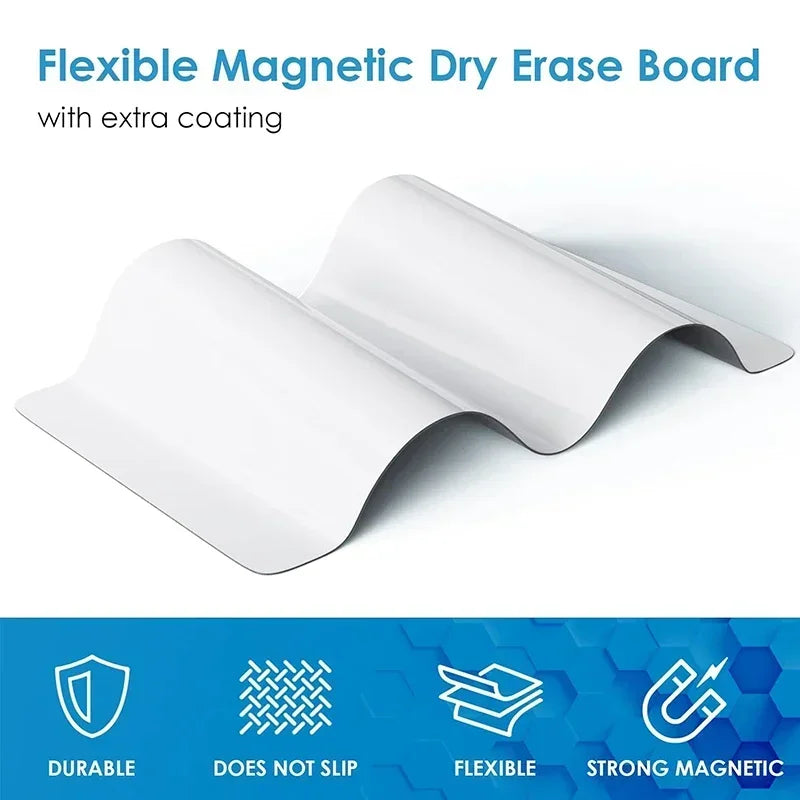 A3 Magnetic Whiteboard for Fridge | Family Planner, Grocery List & Meal Planning Board
