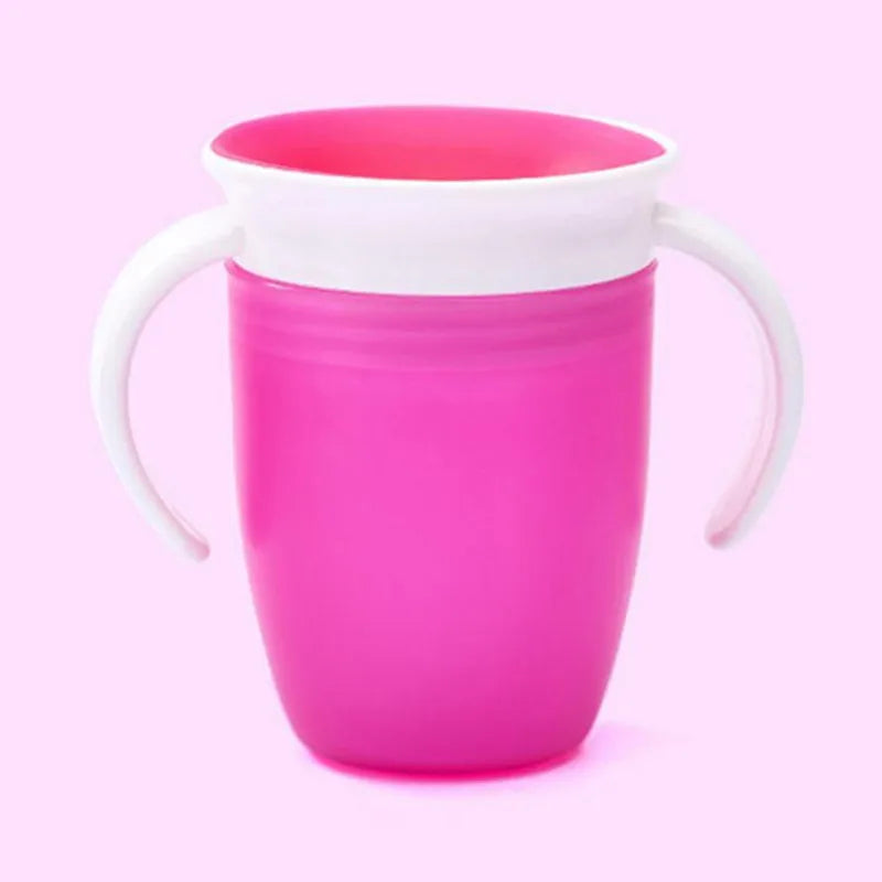 360 degree rotating baby drinking cup with handle (Prevents spillage)