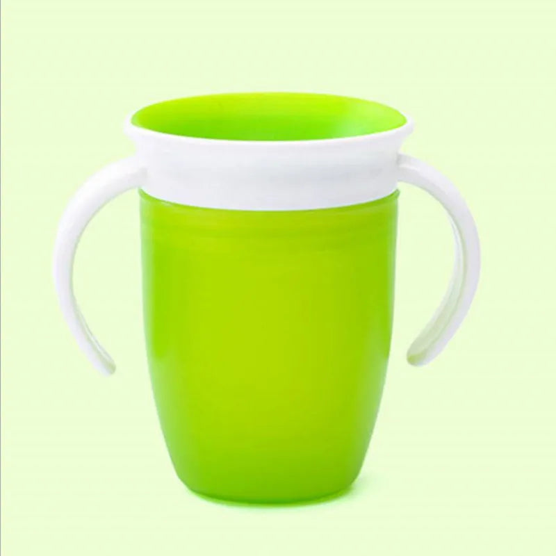360 degree rotating baby drinking cup with handle (Prevents spillage)